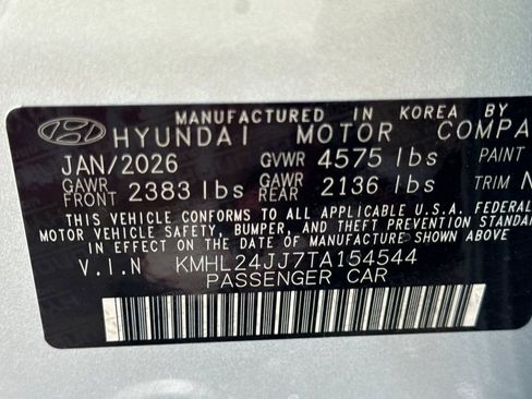 New 2026 Hyundai Sonata Blue image 23