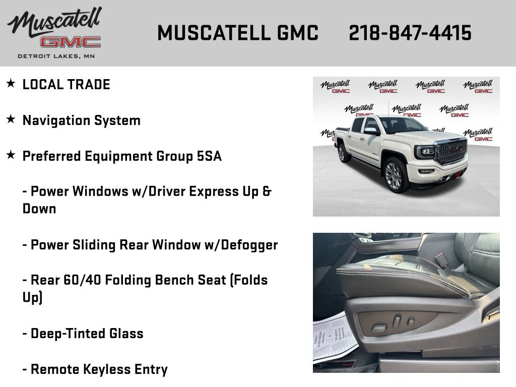 Used 2017 GMC Sierra 1500 Denali w/ Denali Ultimate Package AWD/4WD image 6