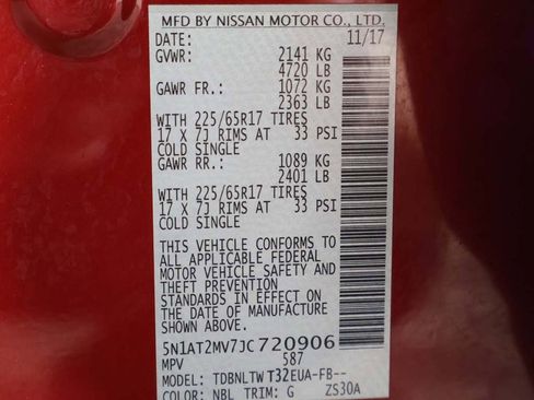 Used 2018 Nissan Rogue SV w/ Sun & Sound Touring Package image 56