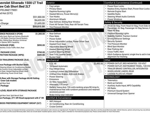 Used 2021 Chevrolet Silverado 1500 LT Trail Boss w/ Convenience Package II image 2