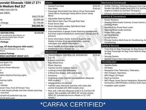 Used 2016 Chevrolet Silverado 1500 LT w/ All Star Edition AWD/4WD image 3