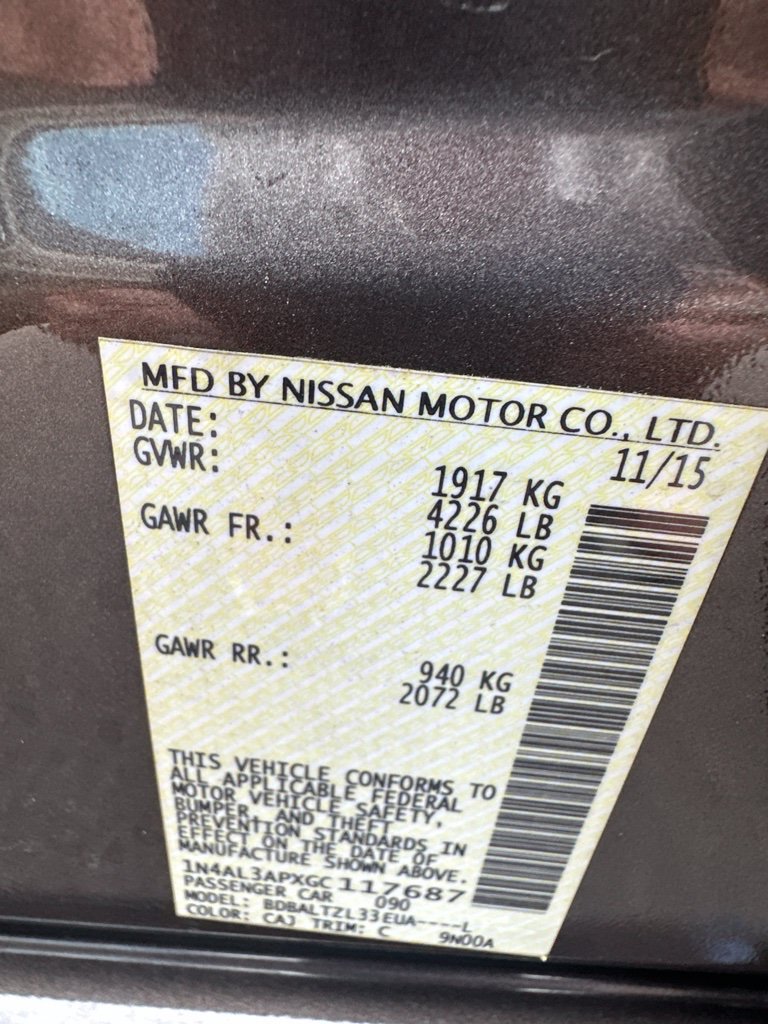 Used 2016 Nissan Altima 2.5 SL w/ 2.5 Technology Package FWD image 19
