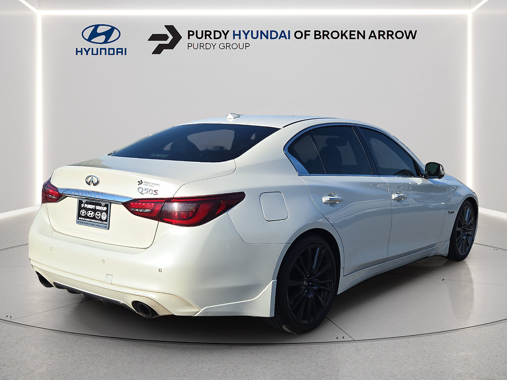 Used 2018 INFINITI Q50 Red Sport 400 w/ Proactive Package RWD image 3
