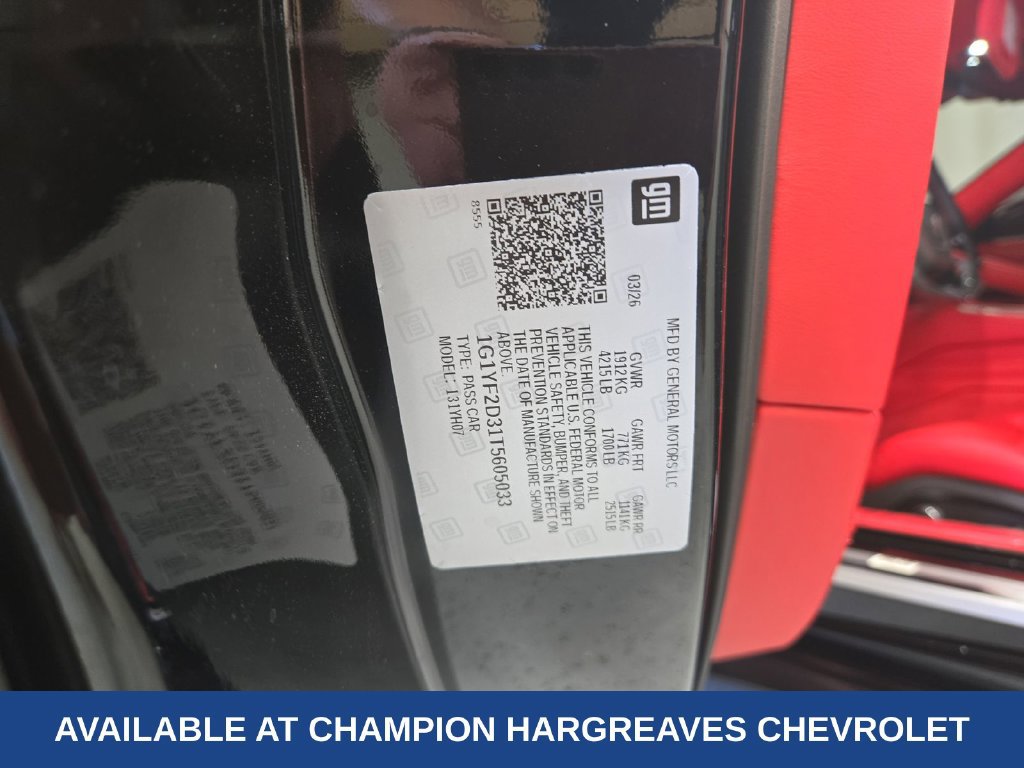 Used 2026 Chevrolet Corvette Z06 w/ Battery Protection Package RWD image 36