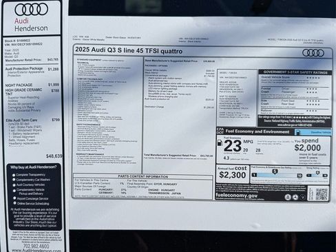 New 2025 Audi Q3 2.0T Premium image 33