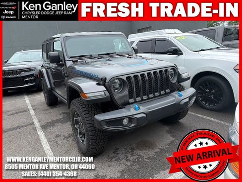 Used 2022 Jeep Wrangler Unlimited Rubicon 4xe w/ Cold Weather Group AWD/4WD image 1