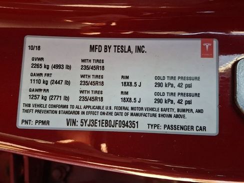 Used 2018 Tesla Model 3 Long Range image 30