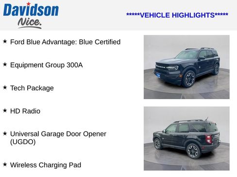 Certified 2023 Ford Bronco Sport Outer Banks w/ Tech Package AWD/4WD image 4