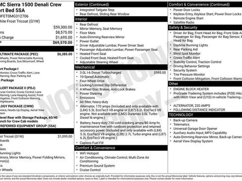 Used 2021 GMC Sierra 1500 Denali w/ Denali Ultimate Package AWD/4WD image 1
