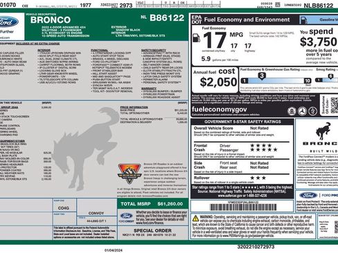 Used 2022 Ford Bronco Wildtrak AWD/4WD image 4