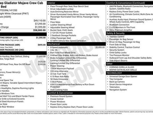 Used 2022 Jeep Gladiator Mojave w/ LED Lighting Group image 33