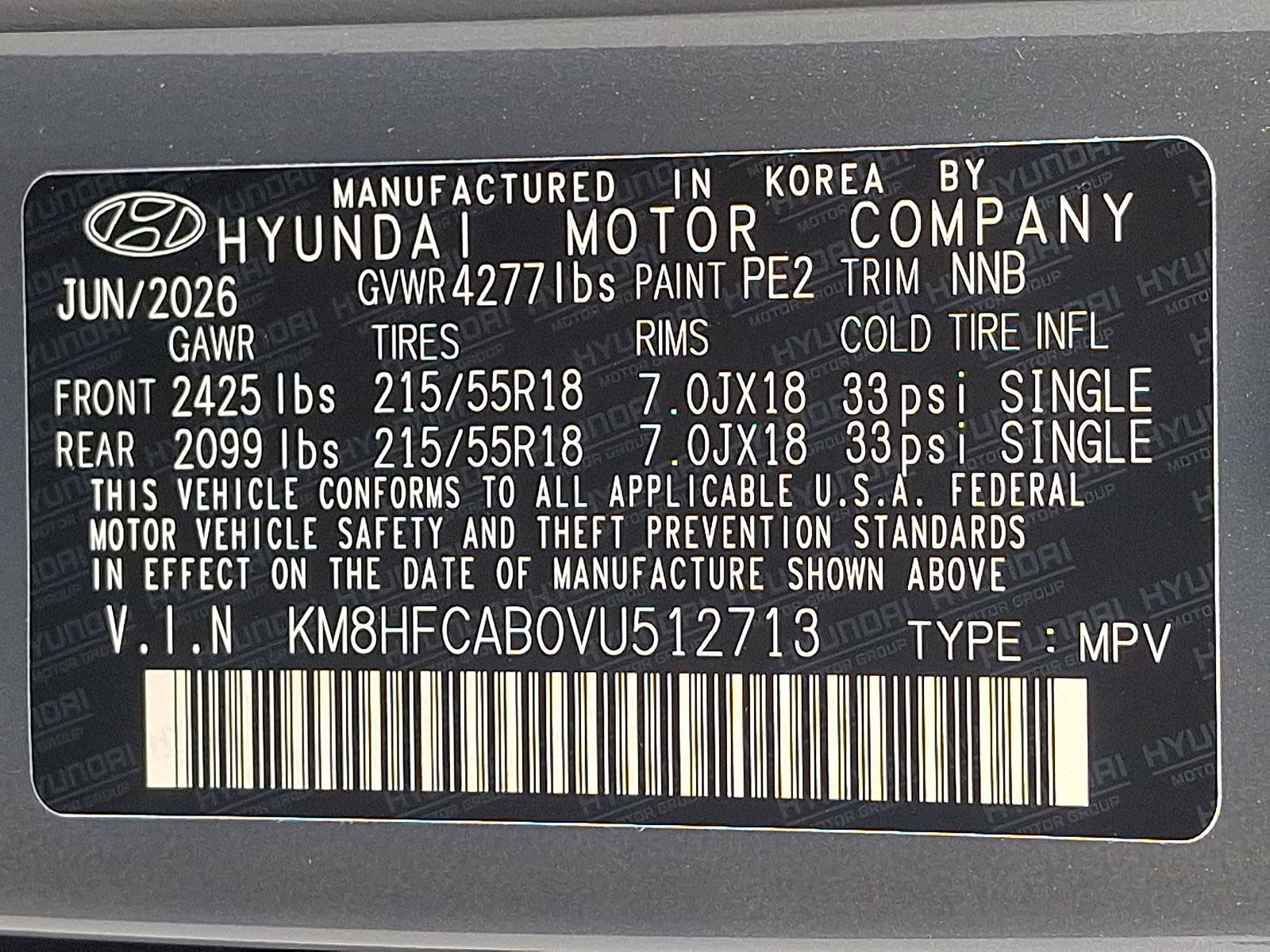 New 2027 Hyundai Kona SEL Sport AWD/4WD image 17