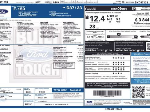 Used 2025 Ford F150 XLT w/ Equipment Group 301A Standard image 54