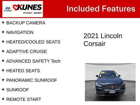Used 2021 Lincoln Corsair Reserve w/ Equipment Group 201A AWD/4WD image 2