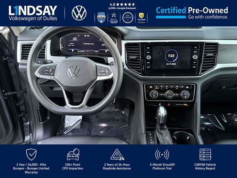 Certified 2022 Volkswagen Atlas SE w/ Black Wheel Package image 10