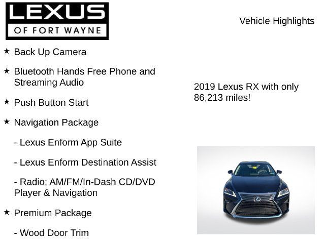 Used 2019 Lexus RX 350 AWD w/ Navigation Package image 8
