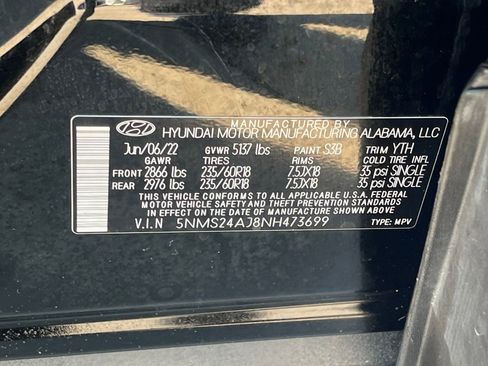 Used 2022 Hyundai Santa Fe SEL w/ Cargo Package image 35