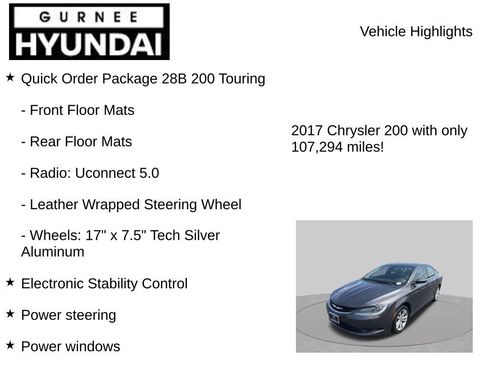 Used 2017 Chrysler 200 LX FWD image 7