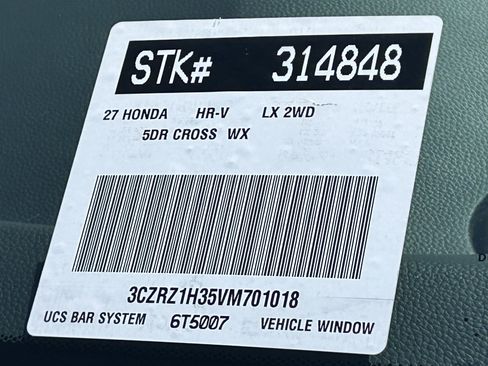 New 2027 Honda HR-V LX image 20