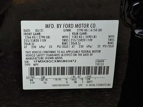 Used 2021 Ford Explorer ST w/ Equipment Group 401A AWD/4WD image 27