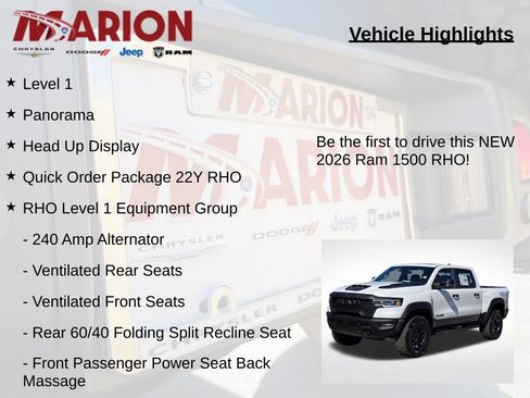 New 2026 RAM 1500 RHO w/ RHO Level 1 Equipment Group AWD/4WD image 5