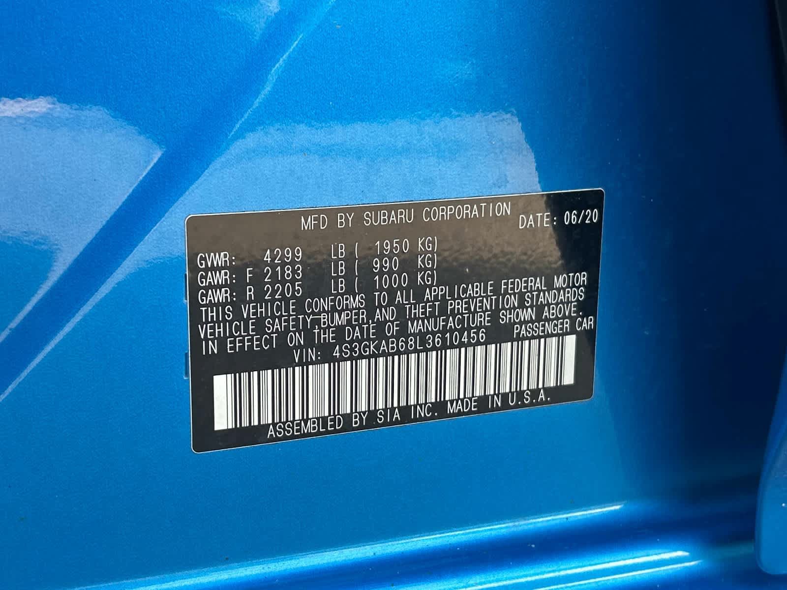 Used 2020 Subaru Impreza 2.0i AWD/4WD image 13