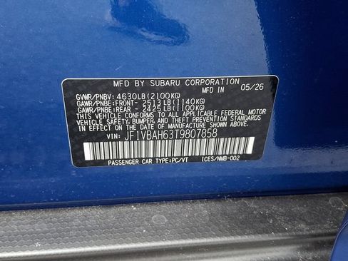 New 2026 Subaru WRX Premium AWD/4WD image 16