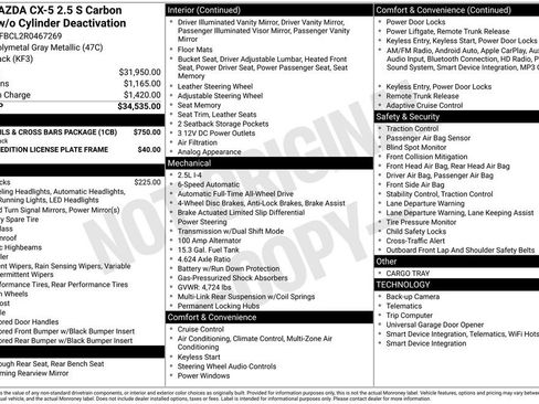 Used 2024 MAZDA CX-5 Carbon Edition image 43