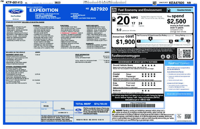Used 2019 Ford Expedition Limited w/ Equipment Group 303A RWD image 23