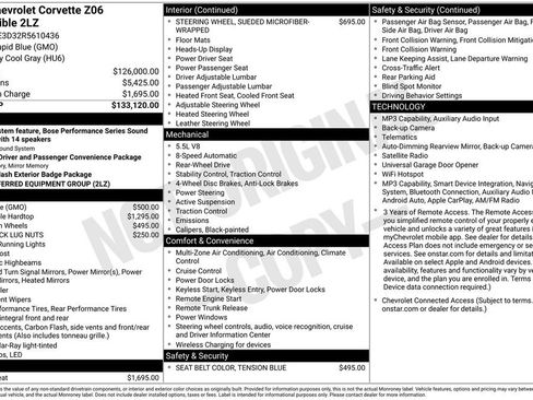 Certified 2024 Chevrolet Corvette Z06 RWD image 35