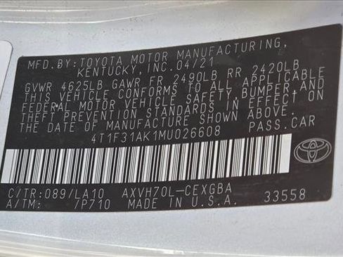 Certified 2021 Toyota Camry XLE image 23