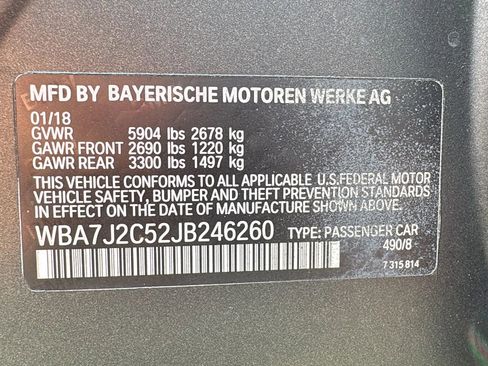 Used 2018 BMW 740e xDrive w/ Luxury Rear Seating Package image 13