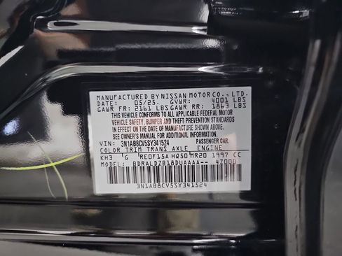 New 2025 Nissan Sentra SV w/ All-Weather Package image 34