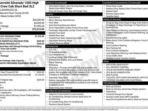 Certified 2024 Chevrolet Silverado 1500 High Country w/ Technology Package AWD/4WD image 2