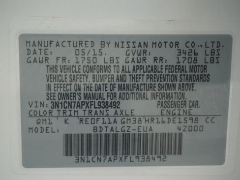 Used 2015 Nissan Versa FWD image 25