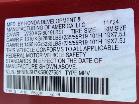 Certified 2025 Honda Odyssey Sport-L image 48