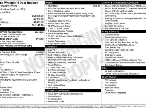 Used 2024 Jeep Wrangler Unlimited Rubicon w/ XTREMEE 35" Tire Package image 28