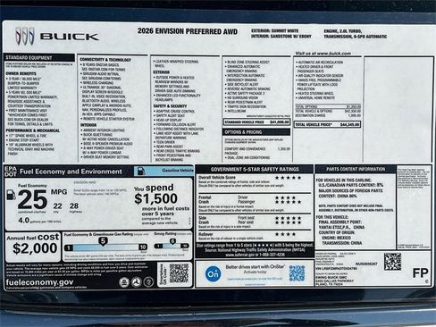 New 2026 Buick Envision Preferred image 21