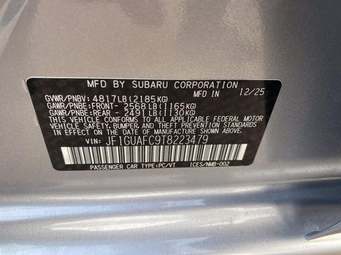 New 2026 Subaru Impreza 2.0i Sport AWD/4WD image 23
