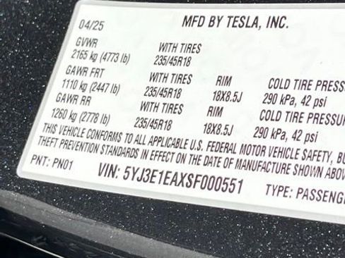 Used 2025 Tesla Model 3 Long Range image 38