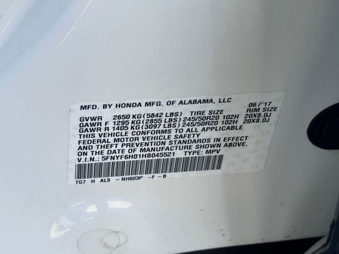 Used 2017 Honda Pilot Elite image 18