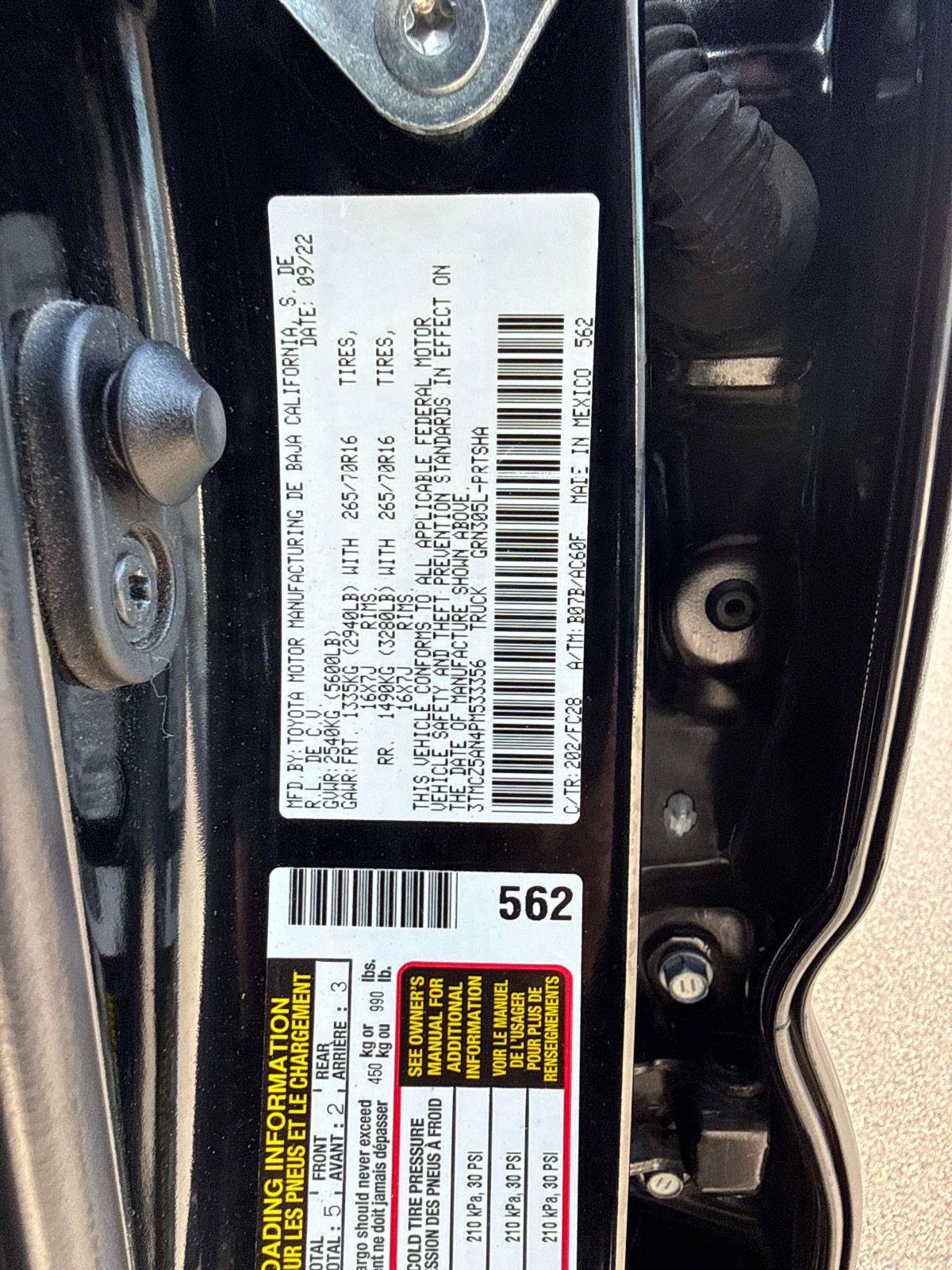 Used 2023 Toyota Tacoma 4x4 Double Cab w/ Trail Edition image 28