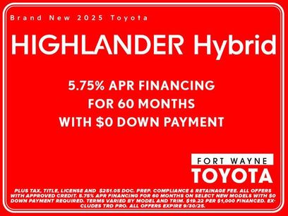 New 2025 Toyota Highlander Platinum
