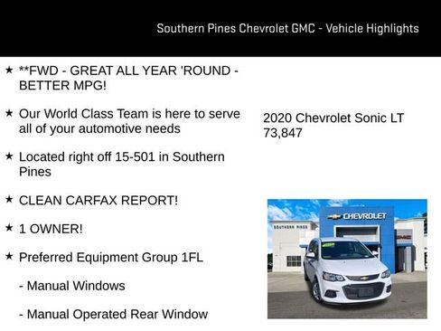 Used 2020 Chevrolet Sonic LT image 6