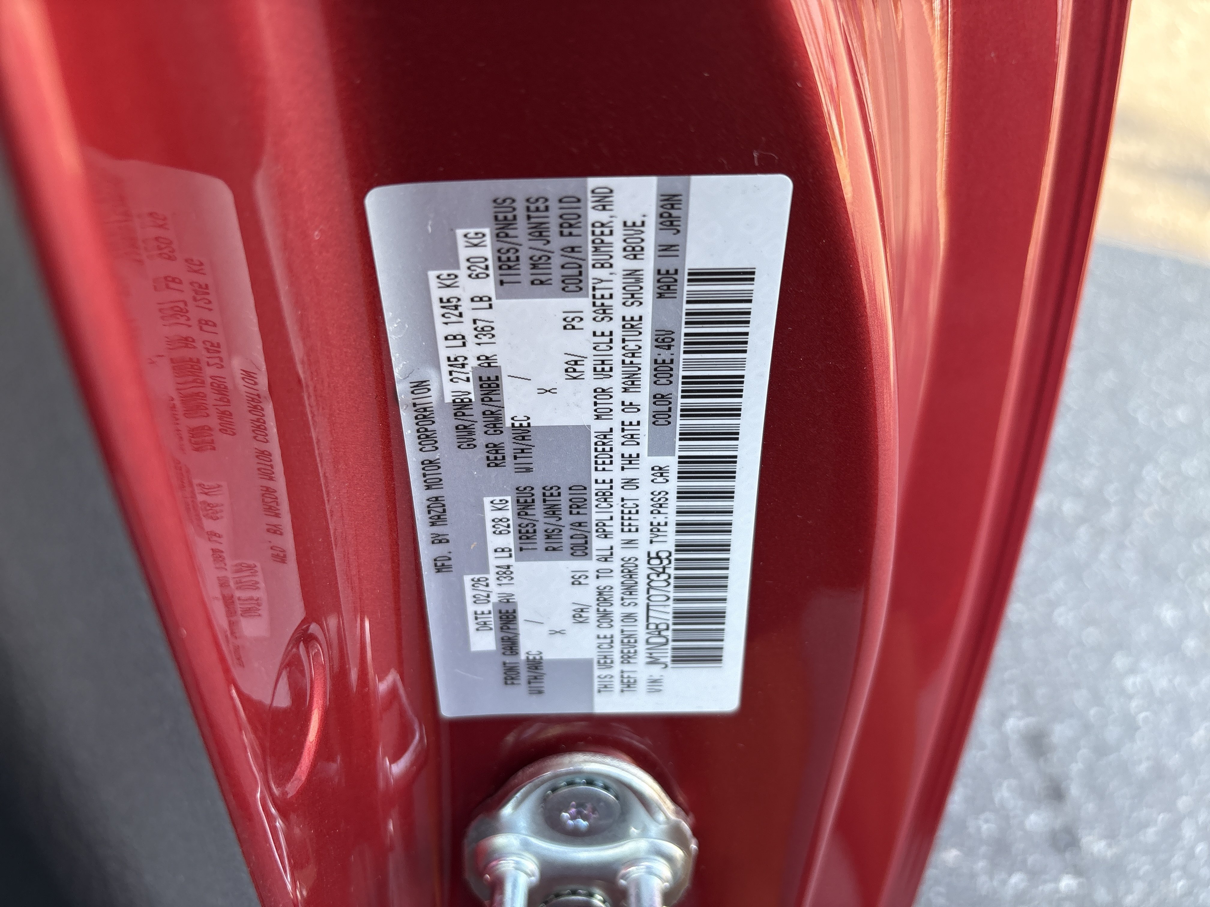 Used 2026 MAZDA MX-5 Miata Sport w/ Interior Package RWD image 34