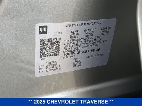 Used 2025 Chevrolet Traverse LT AWD/4WD image 26