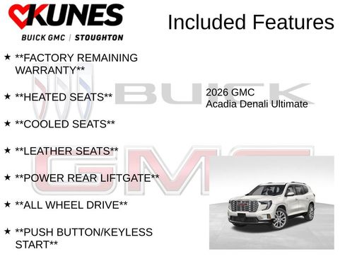 New 2026 GMC Acadia Denali Ultimate AWD/4WD image 3