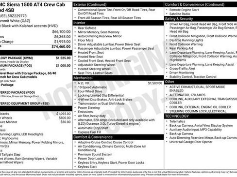 Used 2024 GMC Sierra 1500 AT4 w/ Technology Package AWD/4WD image 2