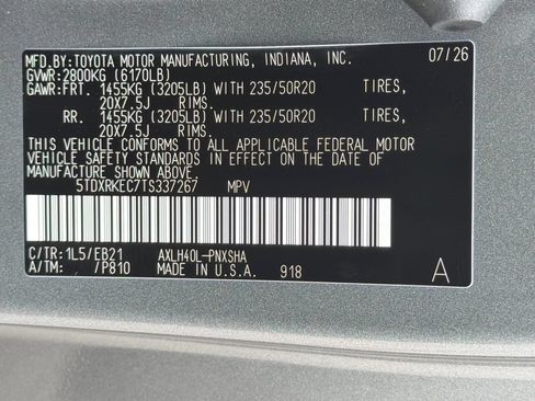 New 2026 Toyota Sienna XSE FWD image 39