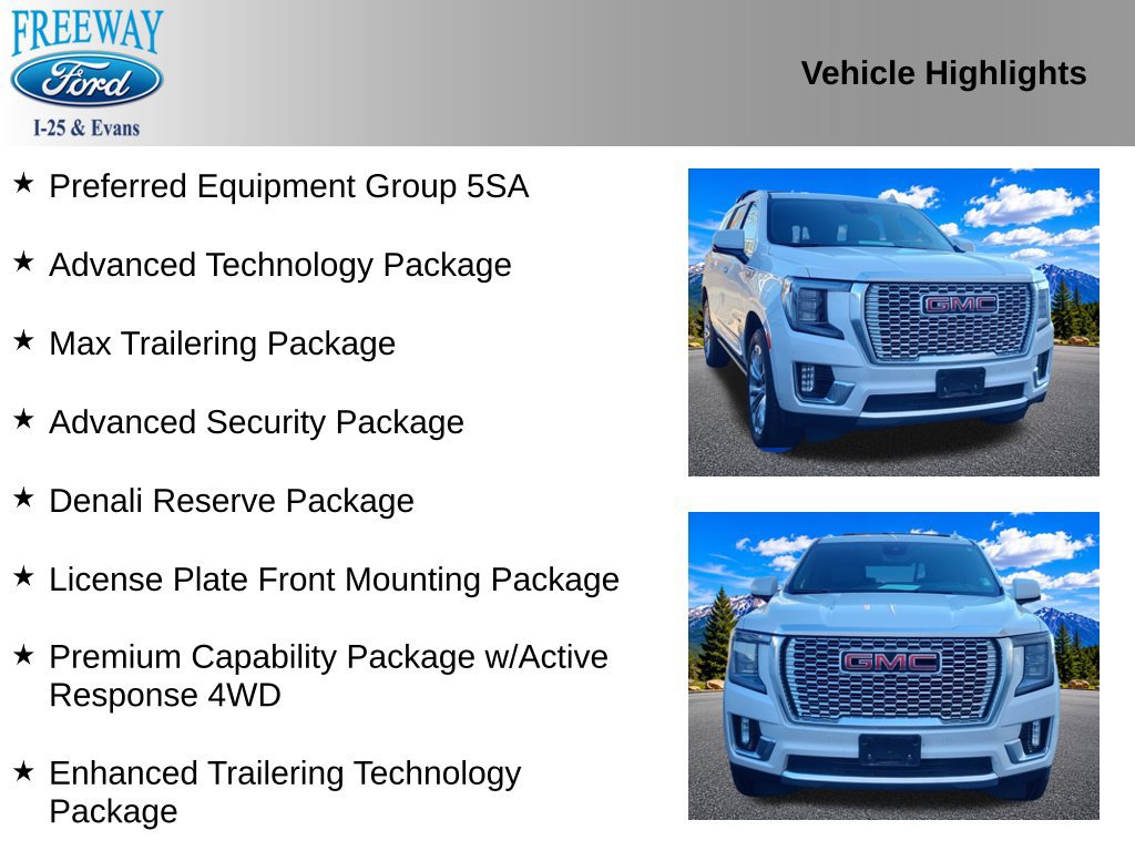 Used 2024 GMC Yukon Denali w/ Denali Reserve Package AWD/4WD image 3
